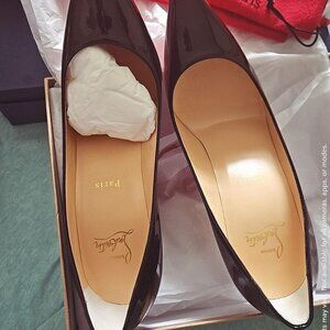 Christian Louboutin Women's Black and Brown Courts